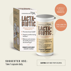 Legendairy Milk Lacta-Biotic travel pack for breastfeeding on the go.