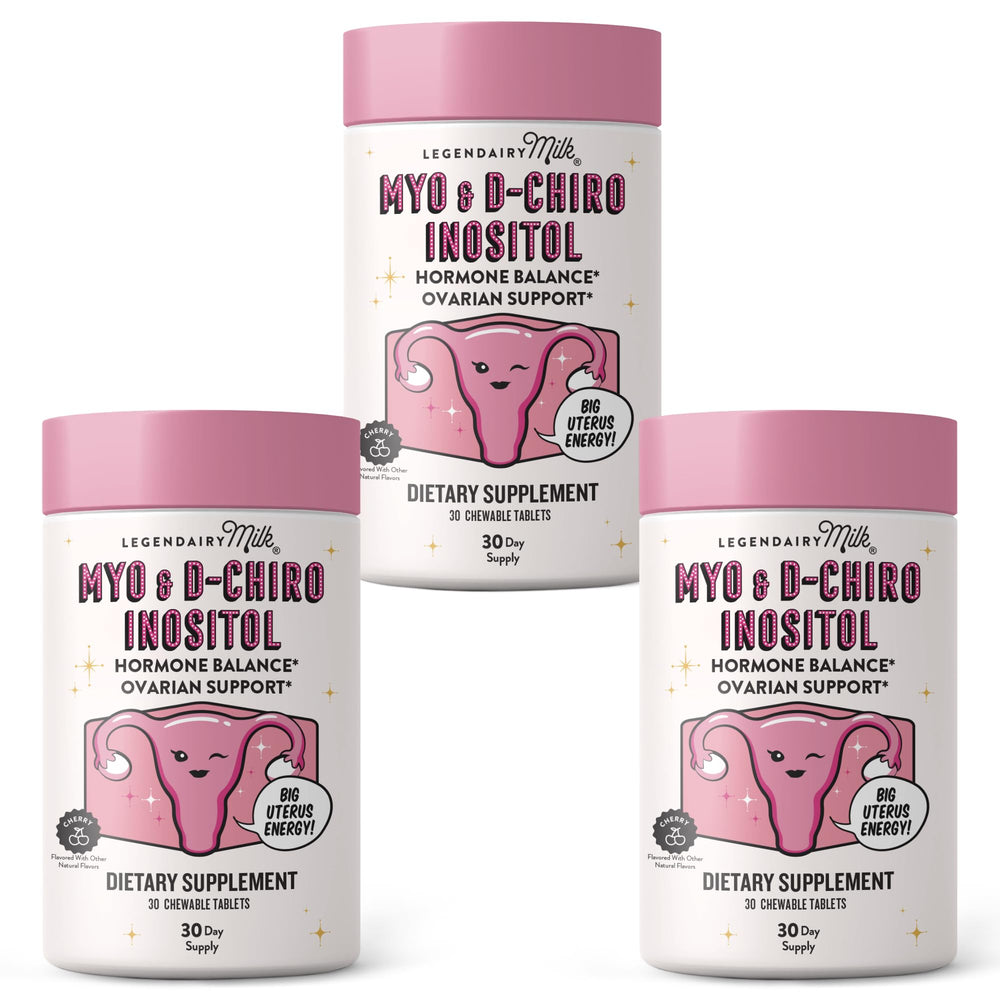Legendairy Milk 40:1 packaging highlights PCOS support features