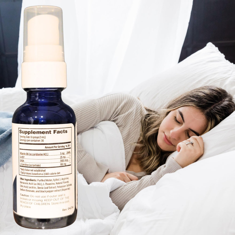Legere 5-HTP Plus GABA bottle label emphasizing relaxation support.