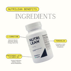 Legere NutriLean packaging highlights key ingredients like CoQ10 and EPA/DHA.