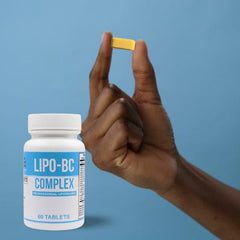 Legere Lipo-BC ingredients panel closeup shows comprehensive vitamins