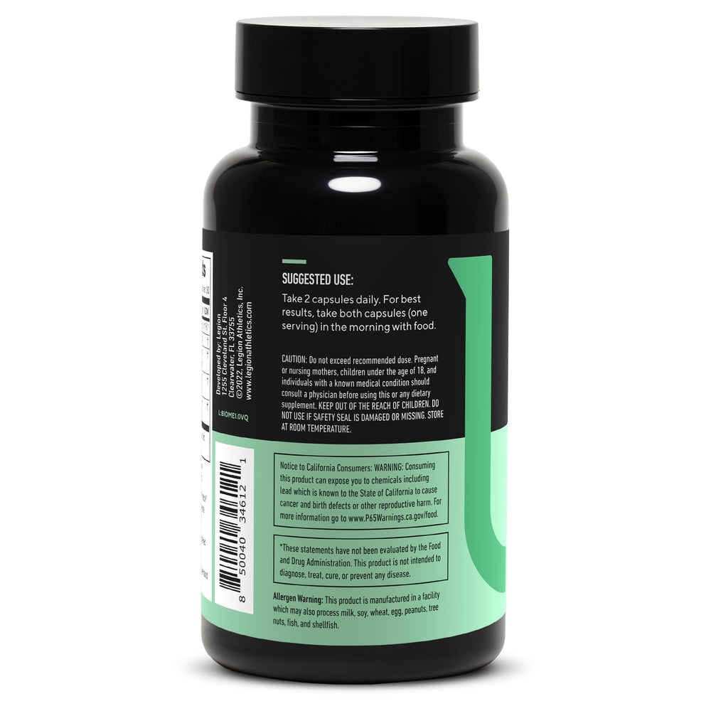 LEGION Biome Probiotic on kitchen counter for easy daily use