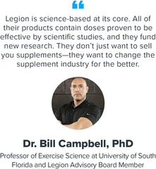 LEGION Plant+ Protein oats bowl showing versatile usage in meals