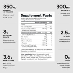 LEGION Pulse label highlights transparent ingredients for trust and clarity.