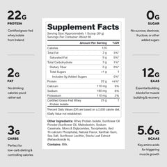 LEGION Whey+ Irish grass-fed milk source emphasizes clean, gentle digestion