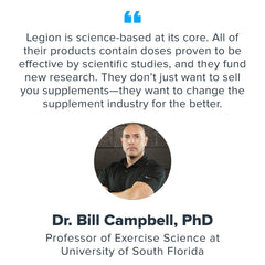 LEGION Whey+ post-workout glass after training session.