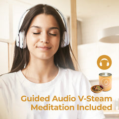 Leiamoon blend includes a guided meditation audio to accompany your steam.