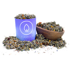 Leiamoon Yoni Steam Wisdom Blend packaging for at-home care.