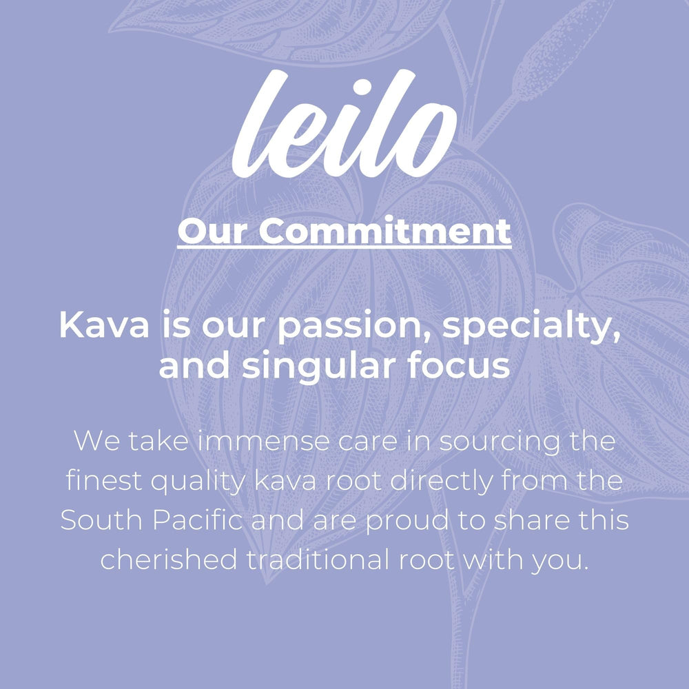 Leilo Kava Relaxation glass serve with sparkling aroma.