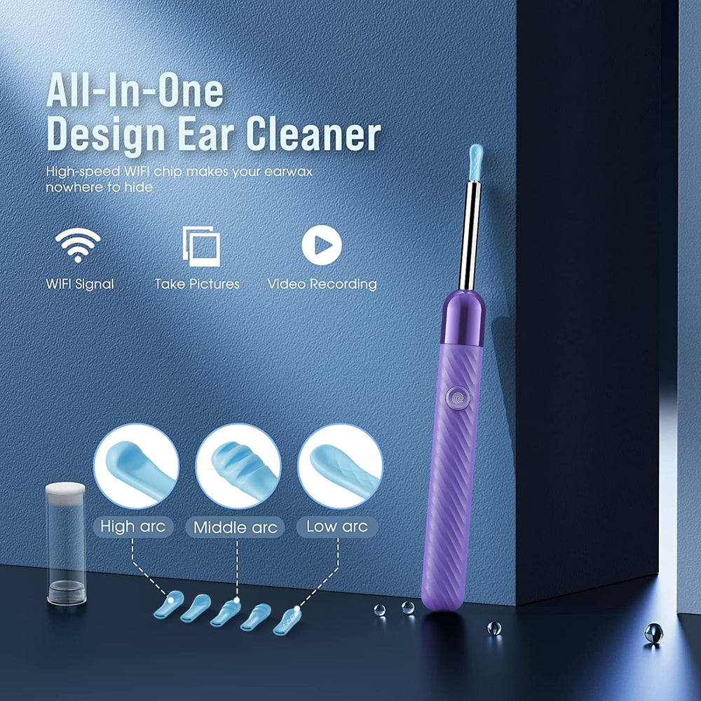 LEIPUT Ear Wax Removal Tool with six LED lights for bright inspection