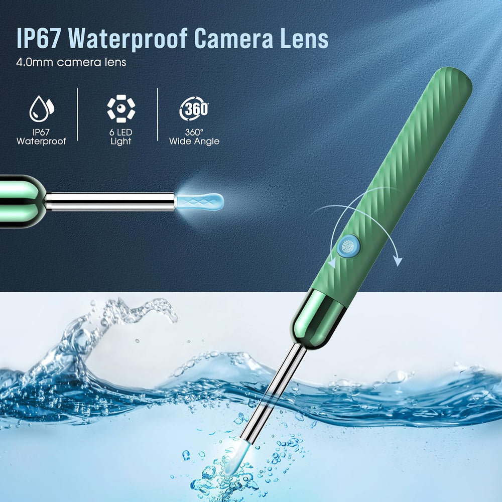 LEIPUT IP67 waterproof otoscope supports cleaning after use with water or alcohol