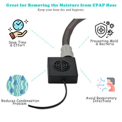 Lemintae CPAP hose dryer operates quietly for undisturbed evenings.
