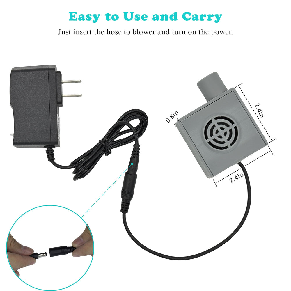 Travel friendly packaging supports compact storage for Lemintae hose dryer.