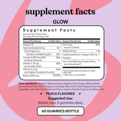 Lemme Glow packaging box with ingredients list
