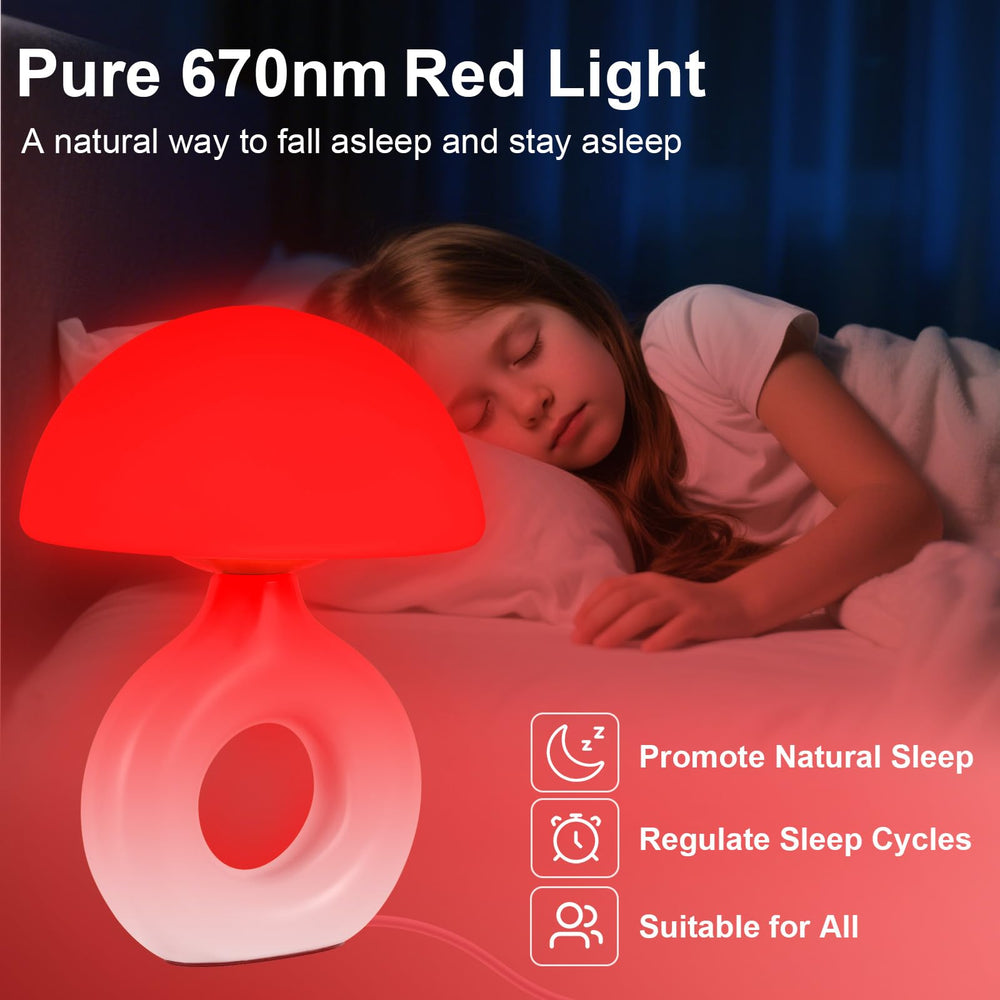 LemSen red light lamp remote control enables easy evening setup