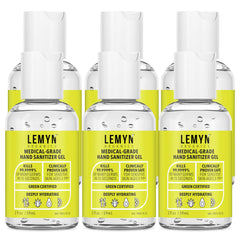 Lemyn Organics six-pack on display, convenient hygiene solution