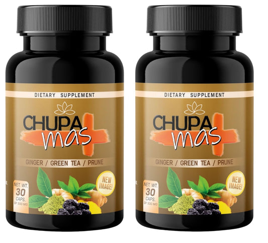 Lenico ChupaMas bottle front with 60 capsules for daily use