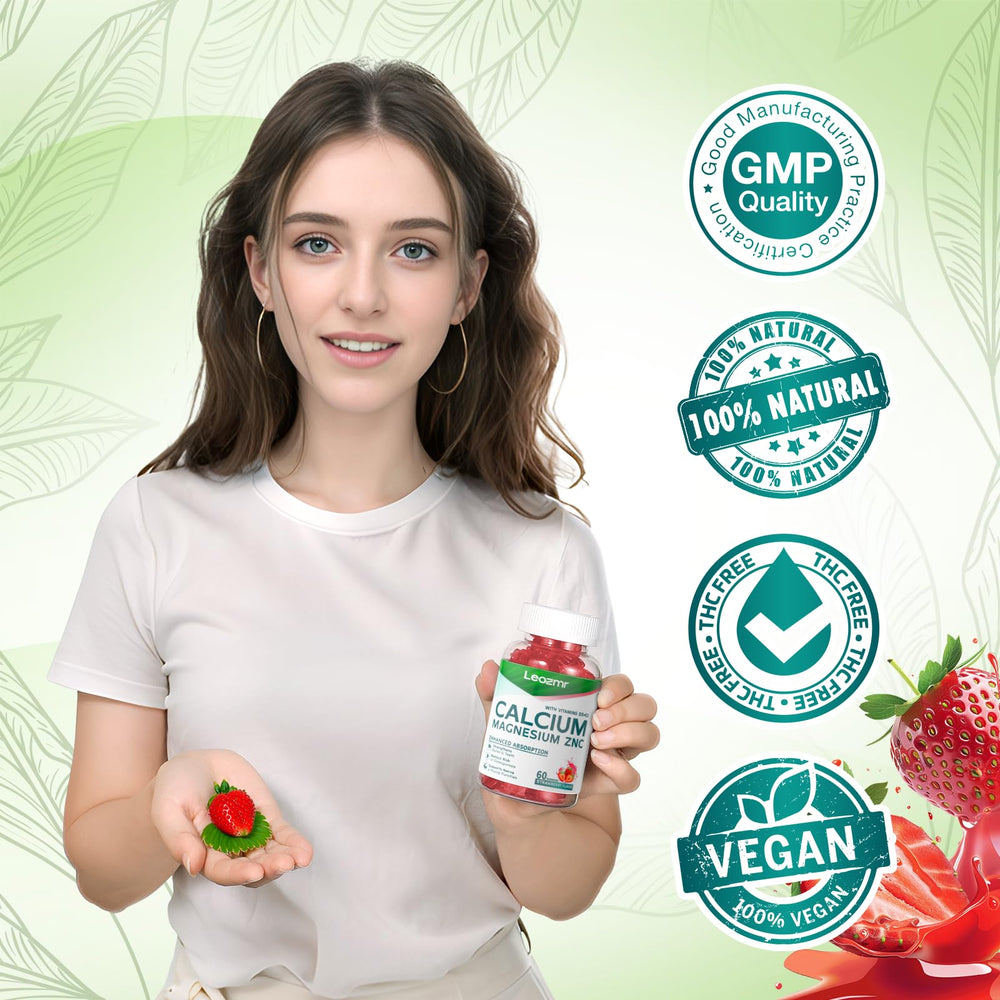 Leozmr sugar-free label on gummies for guilt-free, flavorful supplementation
