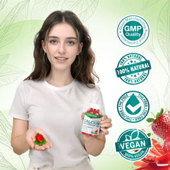 Leozmr sugar-free label on gummies for guilt-free, flavorful supplementation