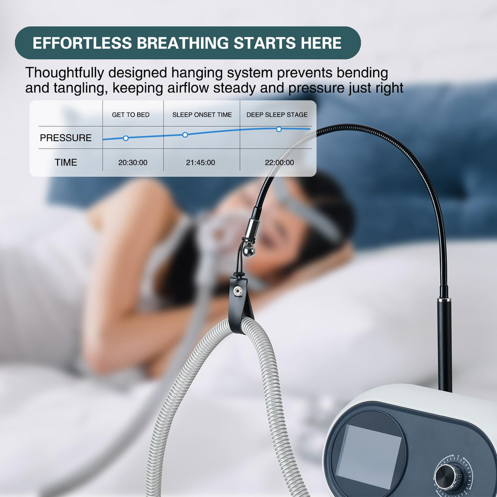 Lerboai CPAP Hose Holder travel-ready design fits in a suitcase