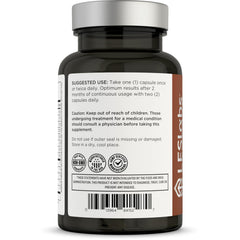 LES Labs Hair Health ingredients label featuring bamboo extract for nail strength