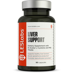 LES Labs Liver Support bottle front for daily liver health support.
