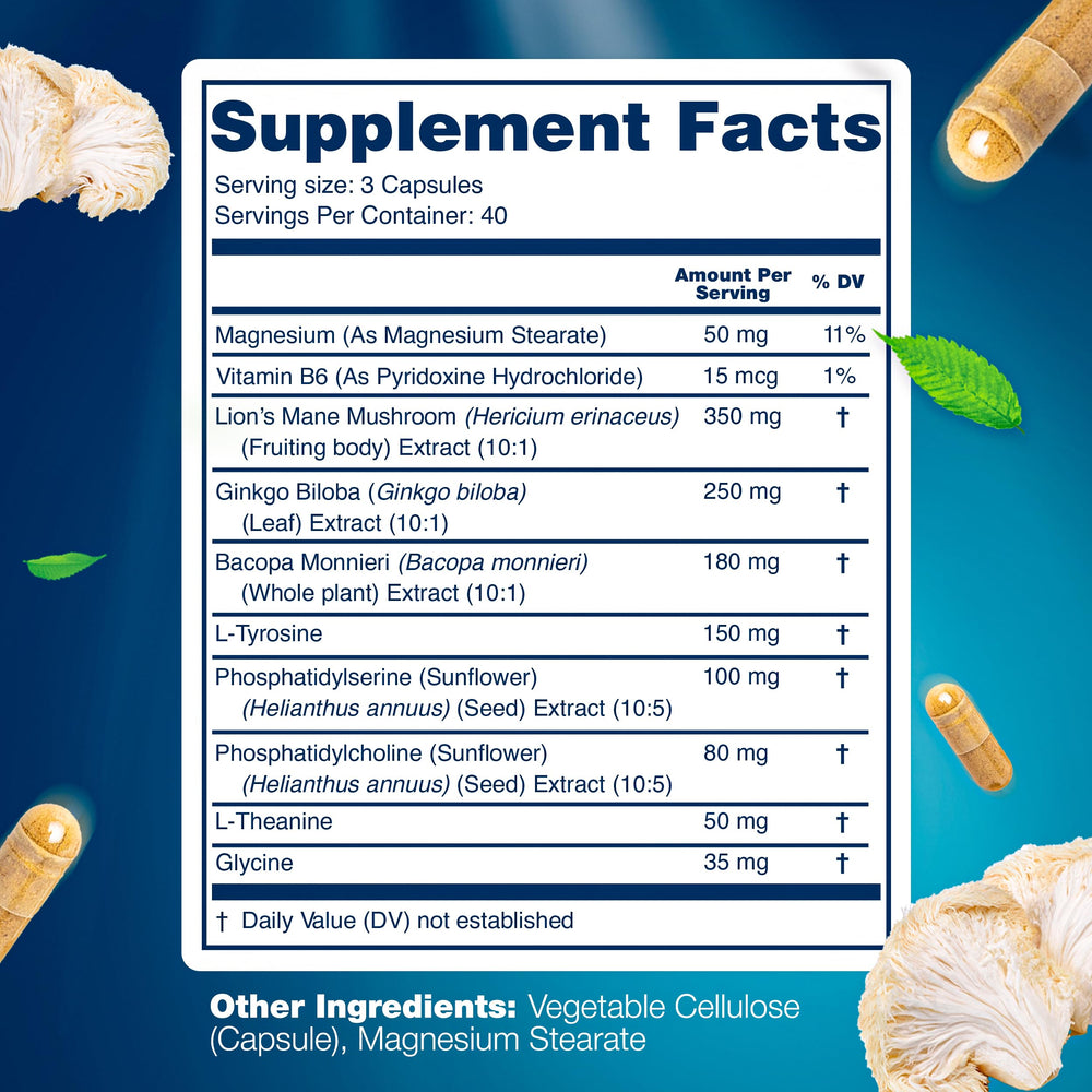 LetaGreen L-Theanine and L-Tyrosine capsules in daily stack.