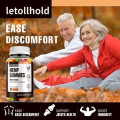 Letollhold hemp gummies close-up of gummy emphasizing natural ingredients and potency
