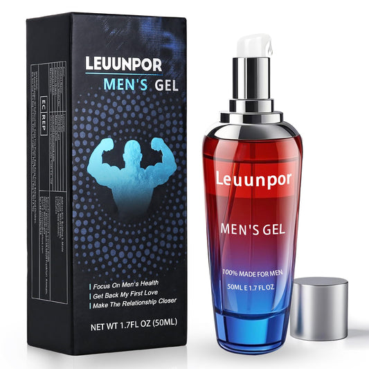 Leuunpor Men's Enhancement Gel bottle front view for discreet daily use.