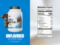 Levels Grass Fed Whey unflavored powder ready to mix in shakes