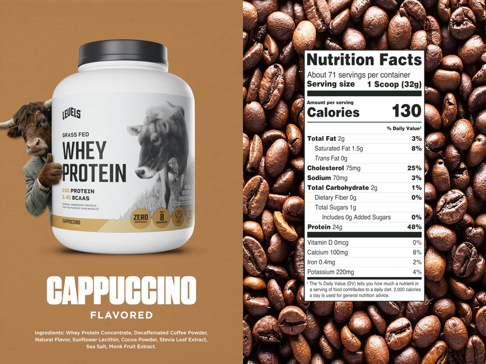 Measuring scoop beside powder emphasizes precise portions for workouts.