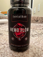 Leviathan Nutrition Hemo Flow US packaging close-up for quality you can trust