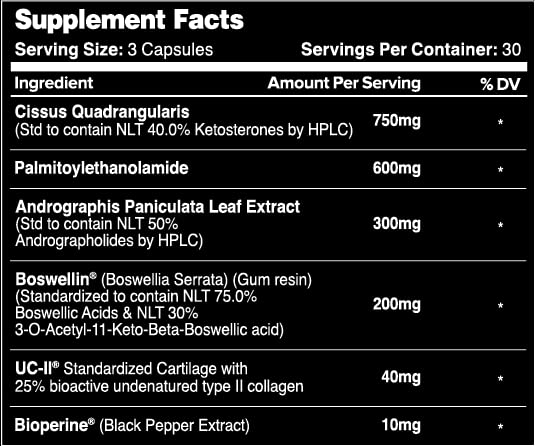 Leviathan Nutrition Joint Support capsules ready for daily use.