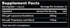Leviathan Nutrition Liposomal Glutathione capsules pour demonstrates easy daily immune support.