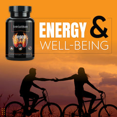 Lifestyle scene showing Leviathan Thyroid Support in a daily routine.