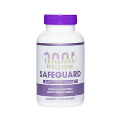 Leviathan Wellness Safeguard bottle front shows label for joint and soft tissue support