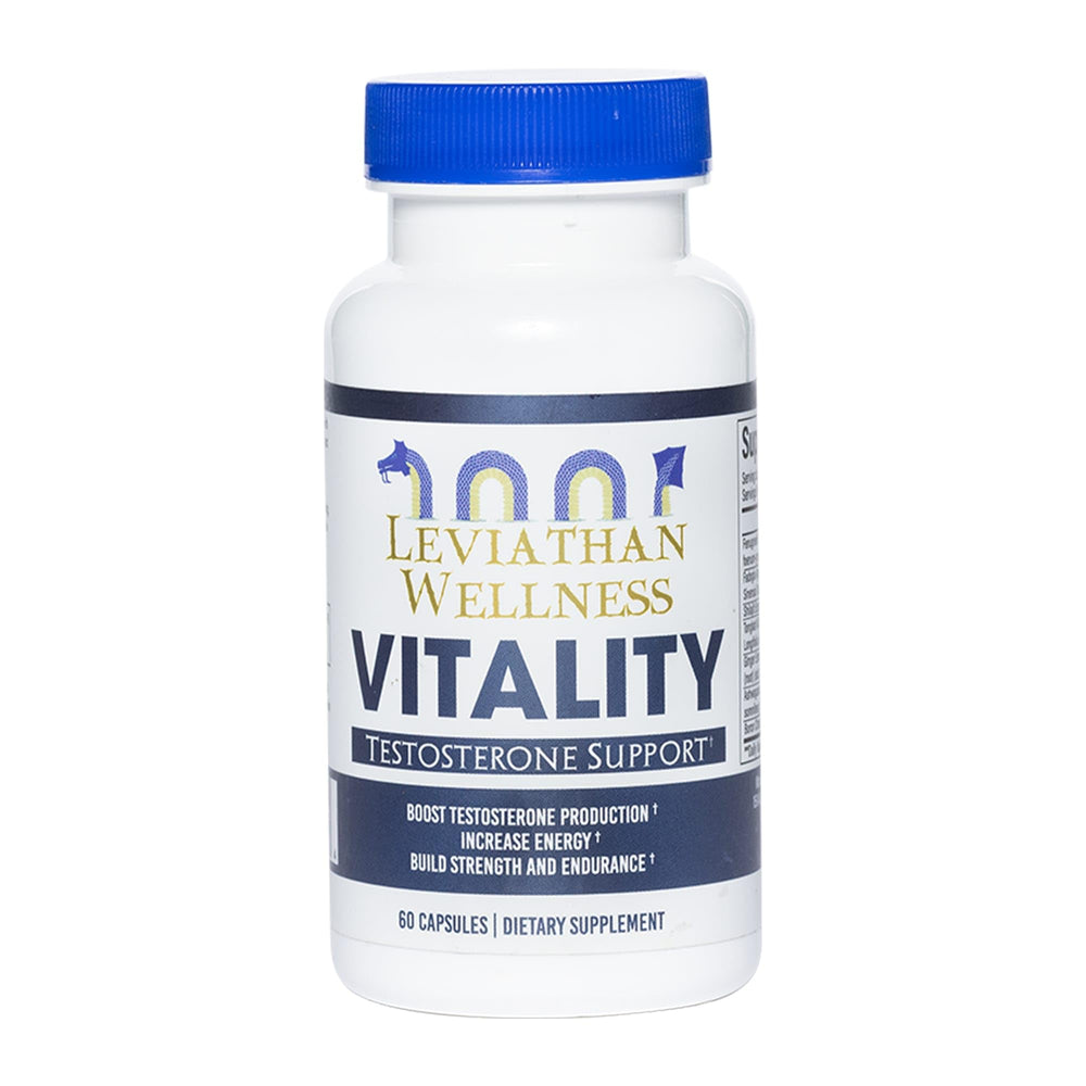 Leviathan Wellness Vitality bottle front for daily vitality support