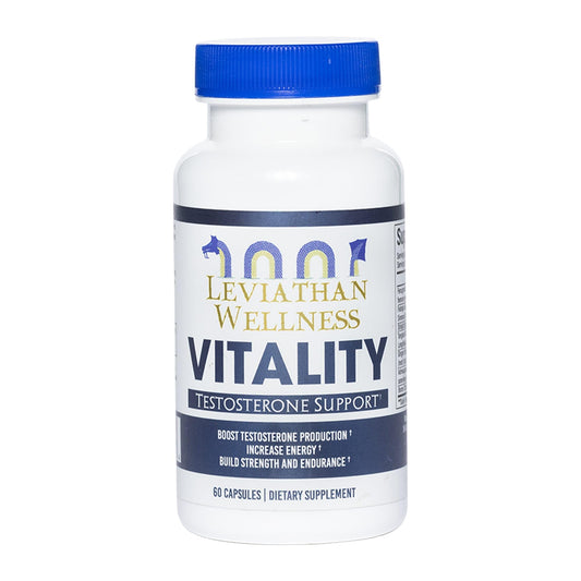 Leviathan Wellness Vitality bottle front for daily vitality support