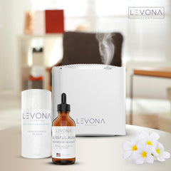 Levona Scent diffuser room ambience showcases a luxurious, calming atmosphere.