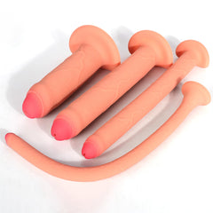 Lewosu 2-in-1 enema dildo angle view for versatile use