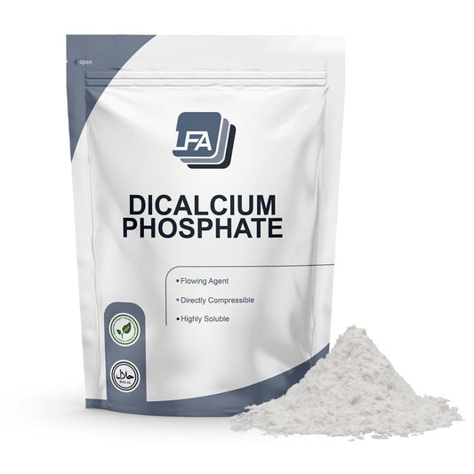 LFA DCPD powder shows bulk density and flow behavior for tablet production