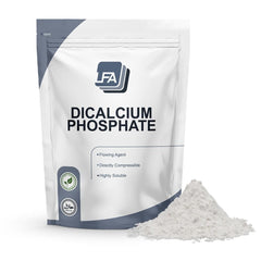 LFA DCPD powder shows bulk density and flow behavior for tablet production