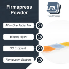 LFA Firmapress mixing palette demonstrates smooth blending for uniform granules.
