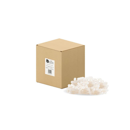 LFA vegan HPMC empty capsules in bulk packaging for easy storage and refilling