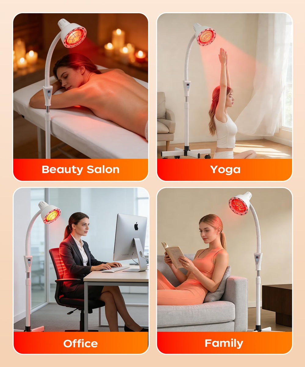 LHCYLDQ durable stand for stable infrared therapy sessions.