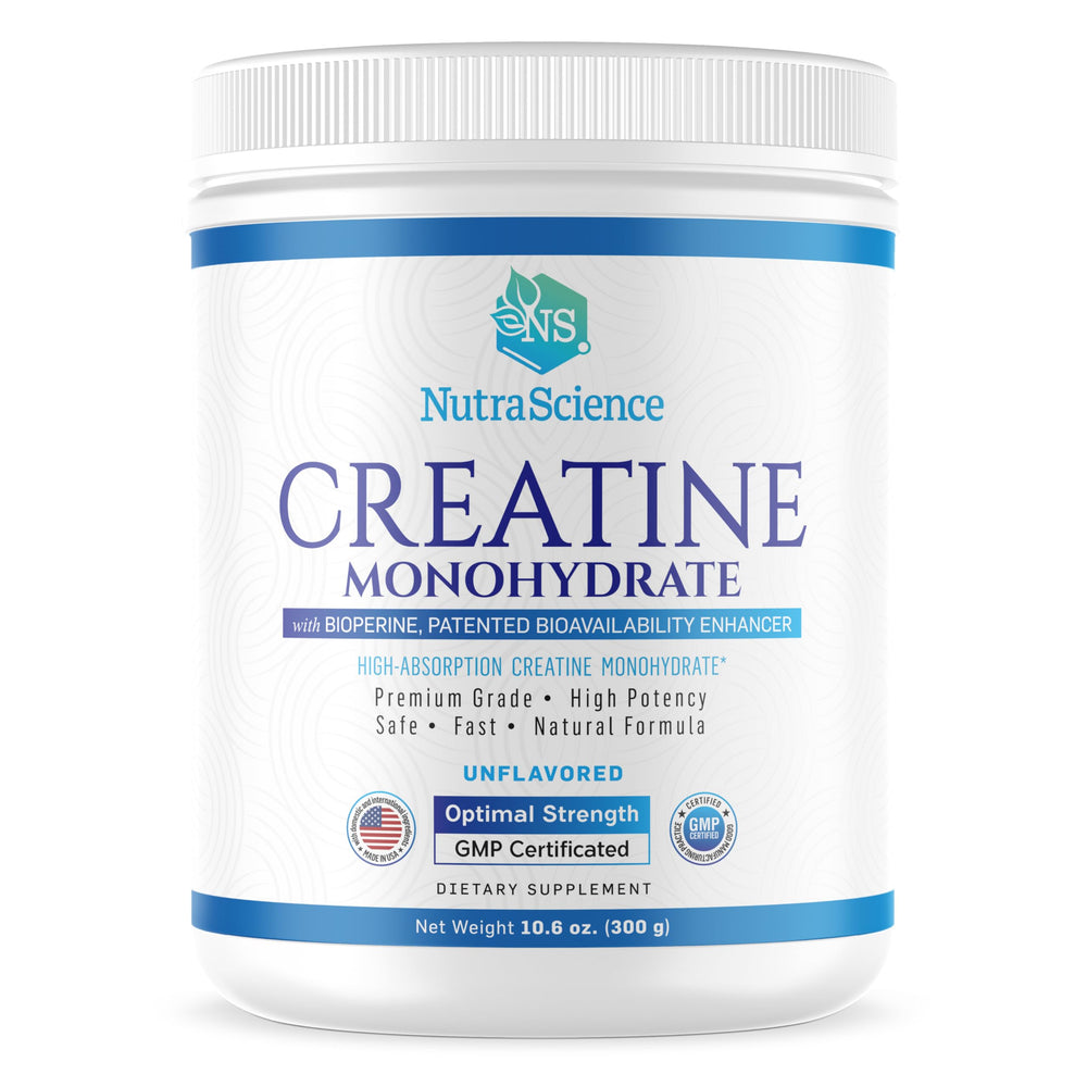 Liarminoo NutraScience creatine bottle showcases lean muscle support and recovery potential.