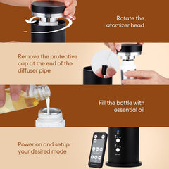 LIARTY waterless design offers quiet operation with no water refills.