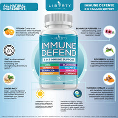 Liberty Lifestyle vitamin D 5000 IU bottle emphasizes daily vitamin intake.