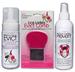 Lice Ladies Evict mousse bottle ready for quick kid treatment