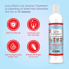 Lice Lifters Solution all-ages compatibility offers a gentle option for families